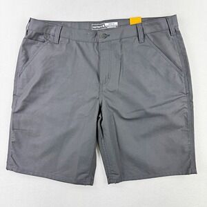 Carhartt Womens Rugged Flex‎ Loose Grey Canvas Work Shorts Size 18 NWT 10"